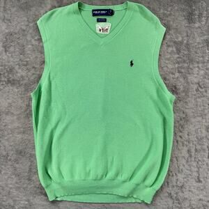 Vintage Polo Golf Ralph Lauren V Neck Knit Sweater Vest Grandpa Layering